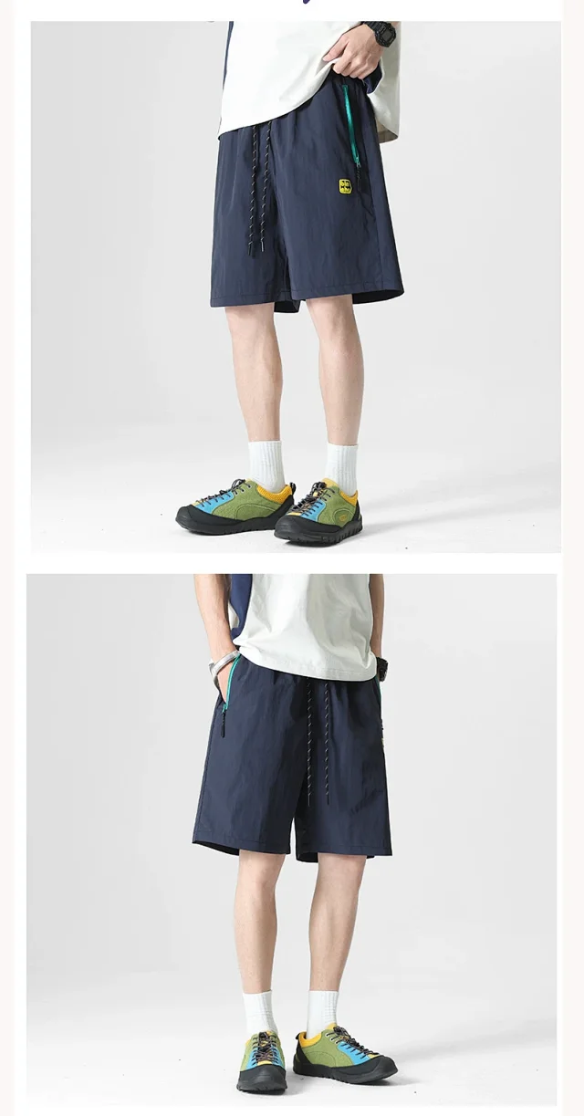 Unisex Summer Cargo Shorts Detail