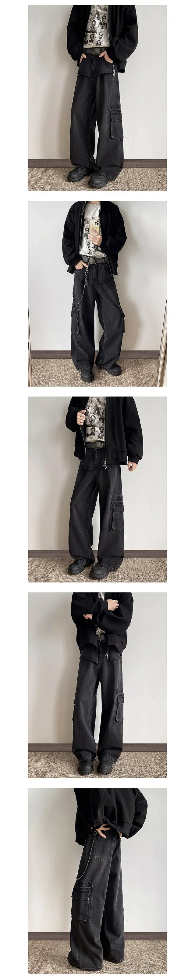 2025 Fall Retro Trendy Men's Straight Jeans Detail