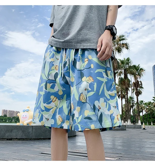 Men's Beach Shorts Swim Trunks Detail
