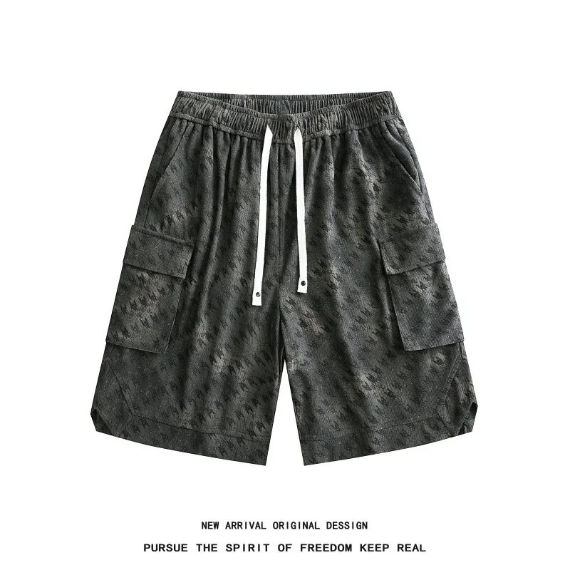 Full - Print Utility Shorts for Men