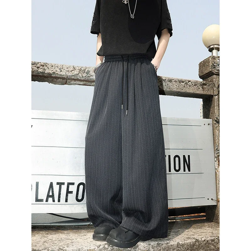 Cleanfit Men's Summer Stripe Ice Silk Trousers