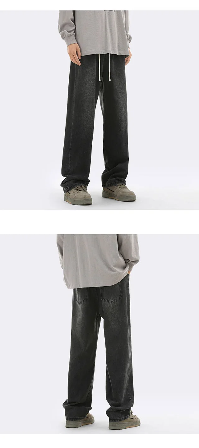 Men's Oversize Fleece Jeans Detail