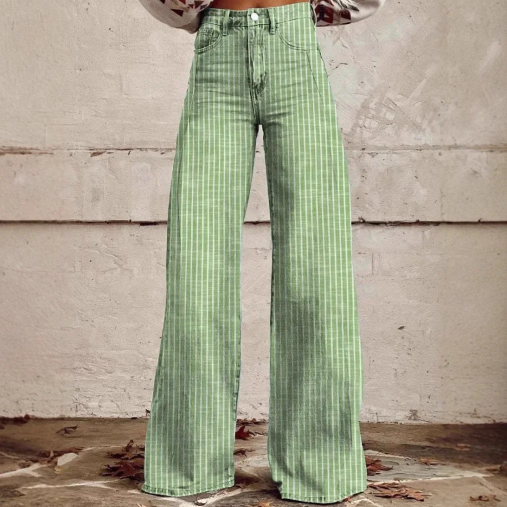 2025 Amazon Bestseller Denim Wide-Leg Jeans