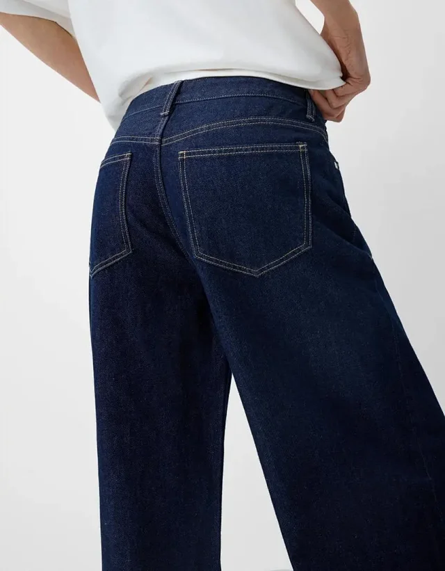 Vintage Loose High-Waist Wide-Leg Pants for Women Detail
