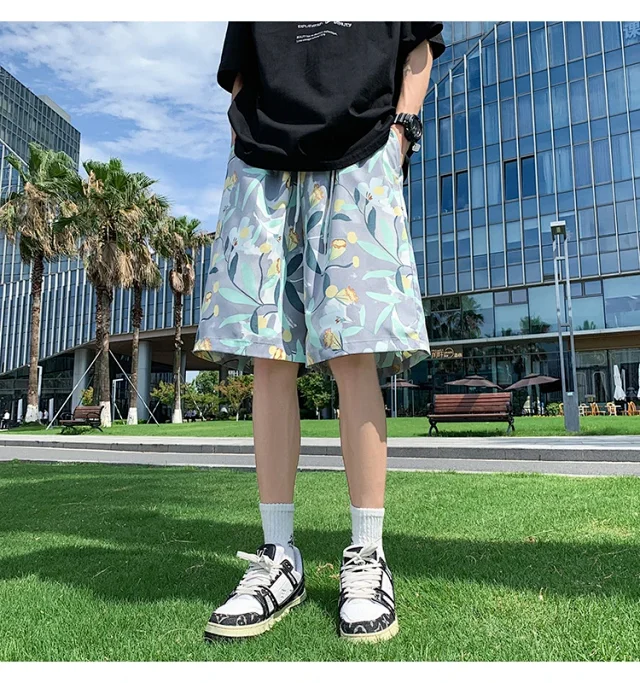 Men's Beach Shorts Swim Trunks Detail