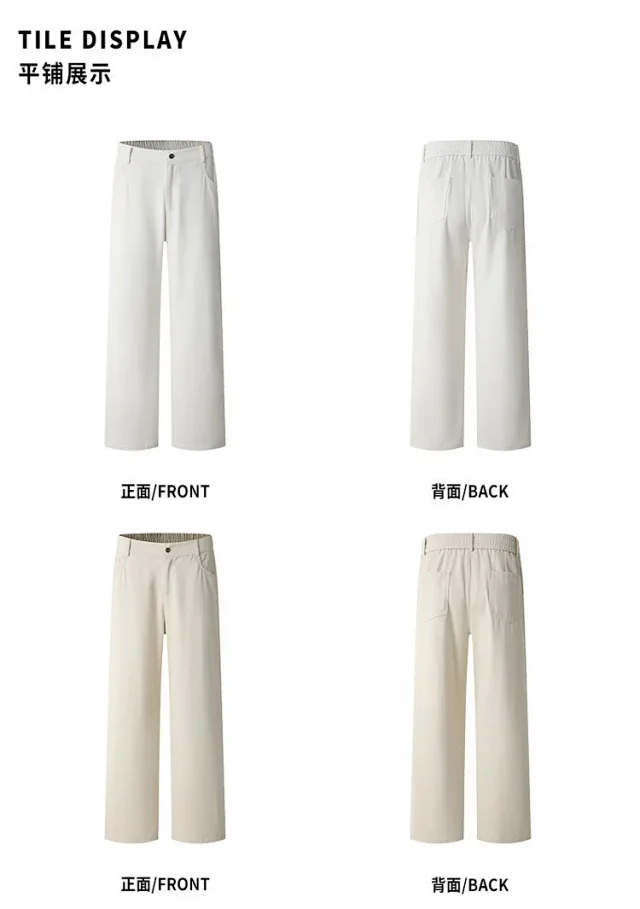 Men's Basic Black Jeans (Spring/Autumn) Detail
