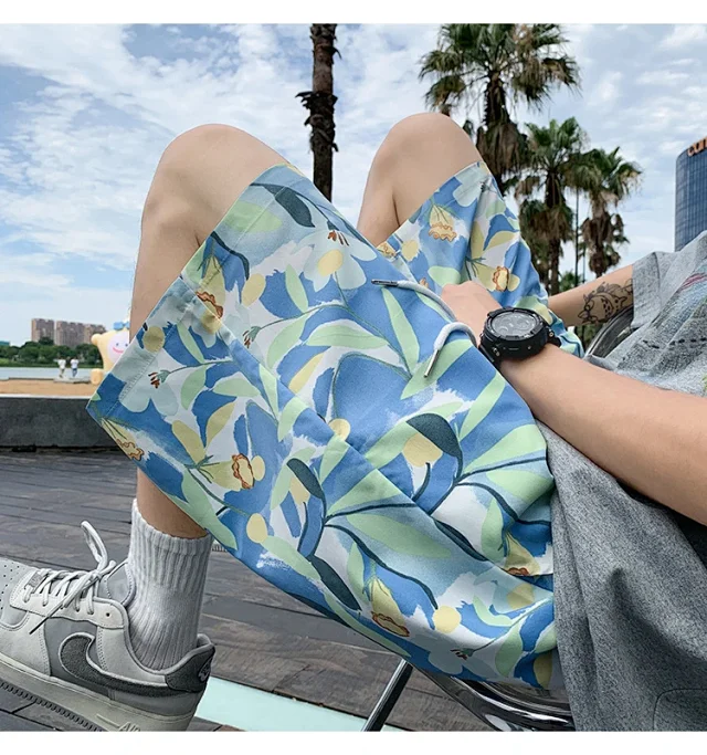 Men's Beach Shorts Swim Trunks Detail
