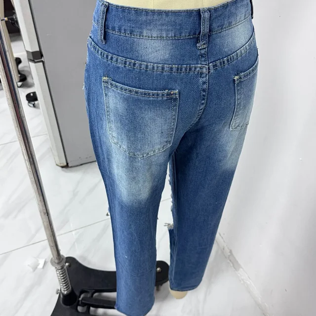 Fashion Retro Slim Jeans for Women Detail