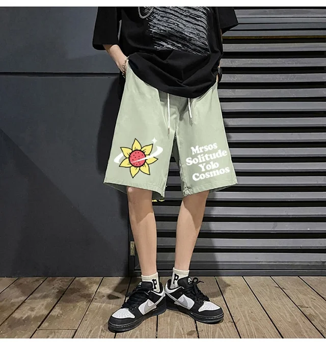 Men's 2025 Summer New Casual Denim Shorts Detail
