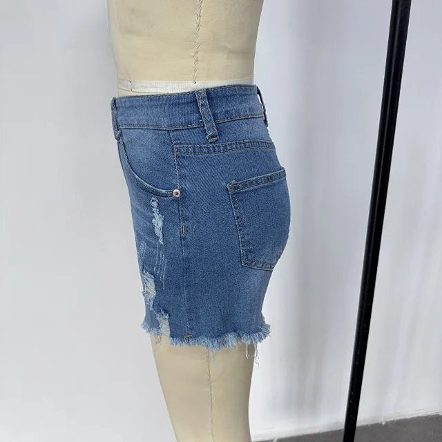 Amazon Euro - American Women's Denim Shorts Detail