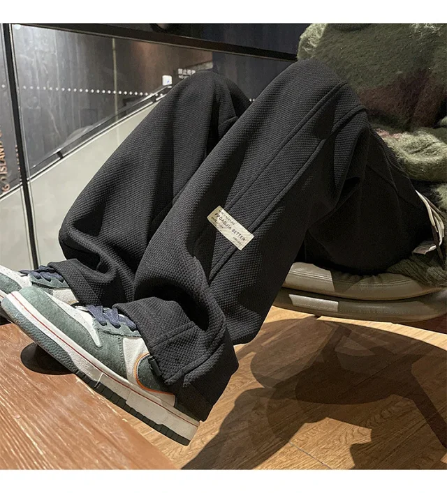 Men's Retro Oversize Wide-Leg Pants Detail