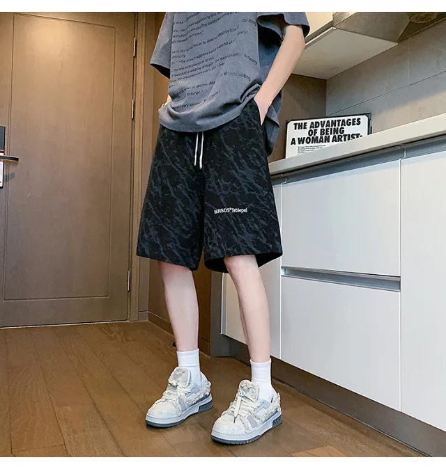 Men's 2025 Summer New Breathable Linen Shorts Detail
