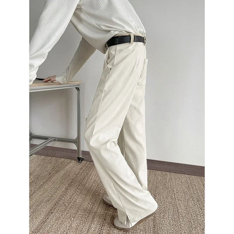 Cleanfit Old Money Style Men's Slit Design Flared Pants