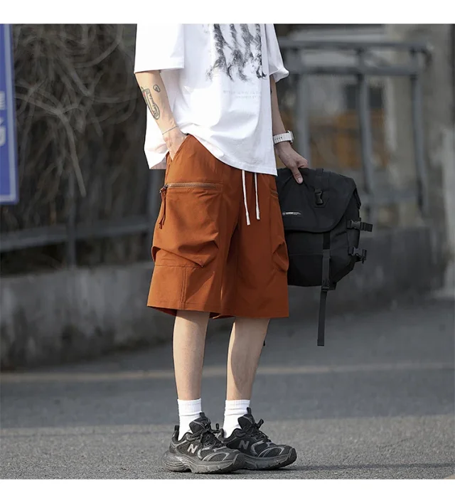 Men's Summer Ice Silk Sports Shorts Detail