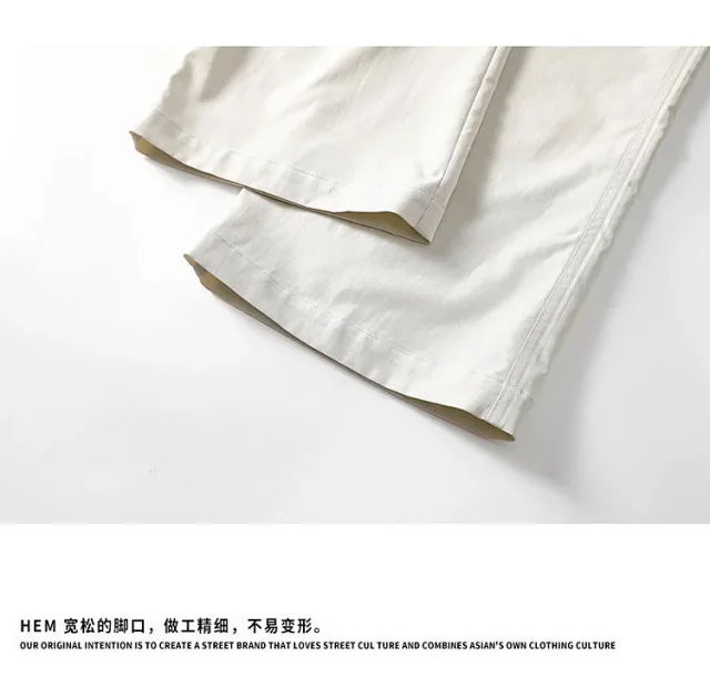 Men's Autumn Cleanfit Retro Cargo Pants Detail