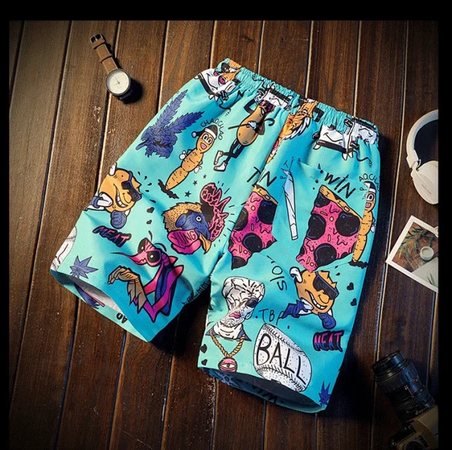 K167 Summer Loose Beach Pants for Men Detail
