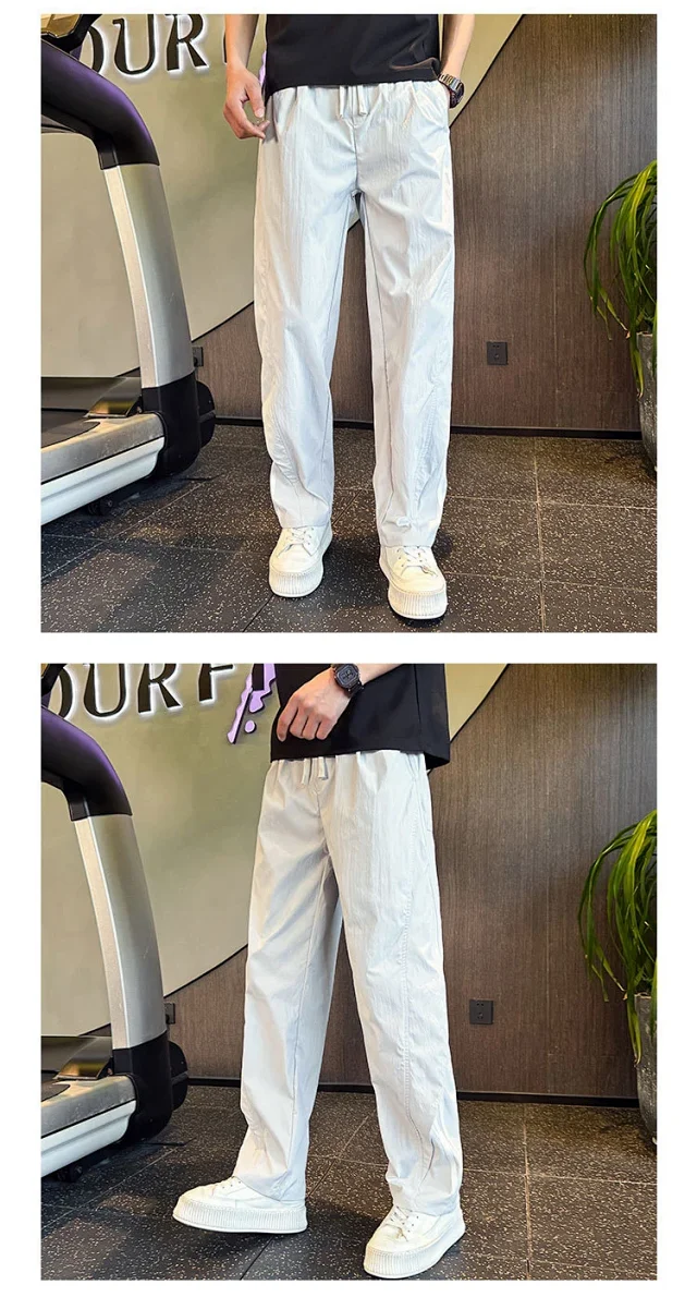 Men's Summer New Quick-dry Straight Pants Detail