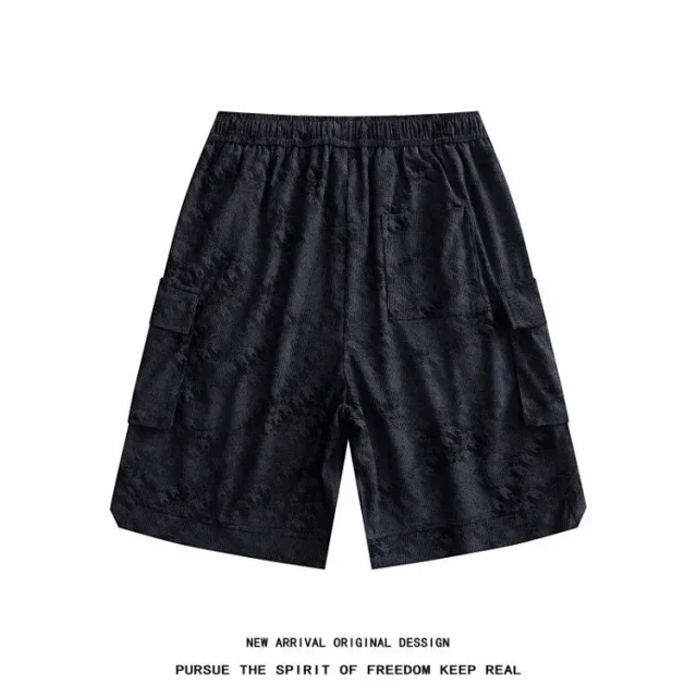 Full - Print Utility Shorts for Men Detail