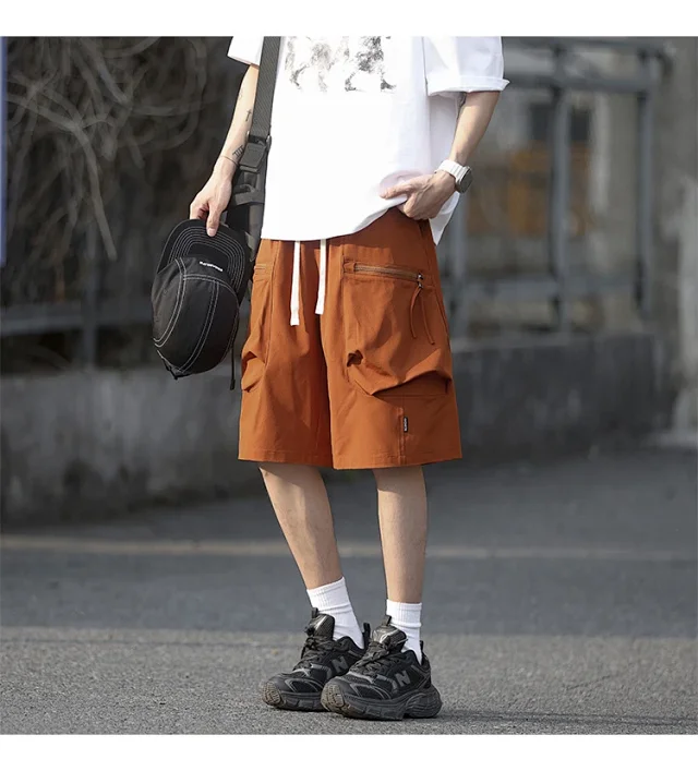 Men's Summer Ice Silk Sports Shorts Detail