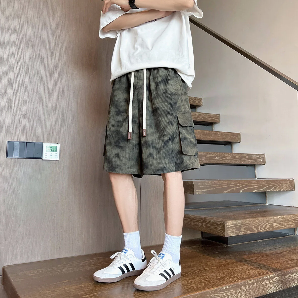 Men's Camo Tie-Dye Breathable Cargo Shorts