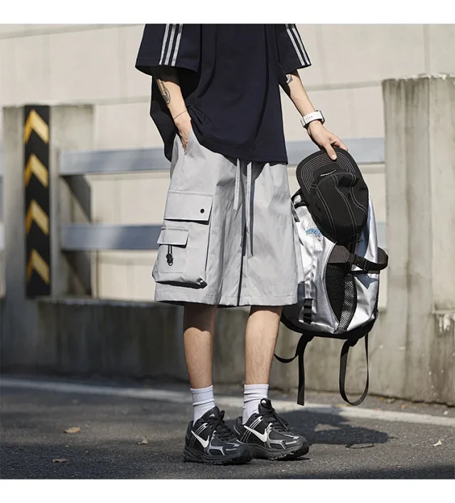 Men's Retro Big Pocket Shorts Detail