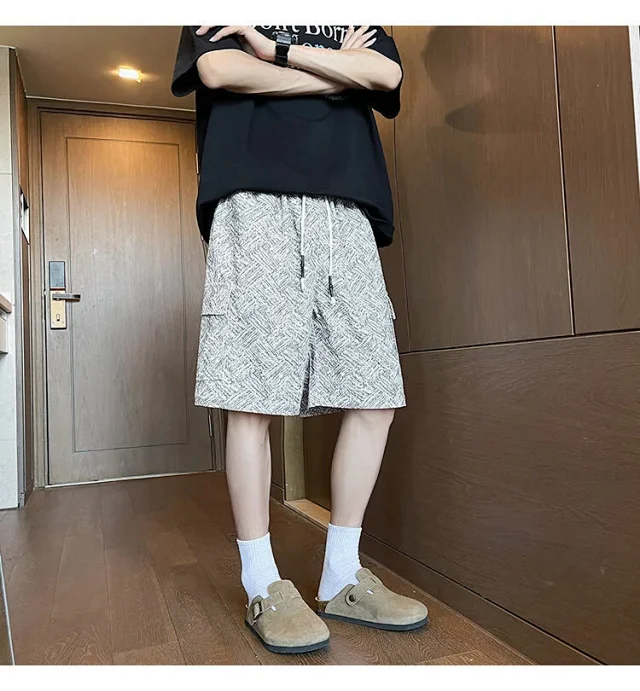 Tie-Dye Sporty Shorts for Men Detail