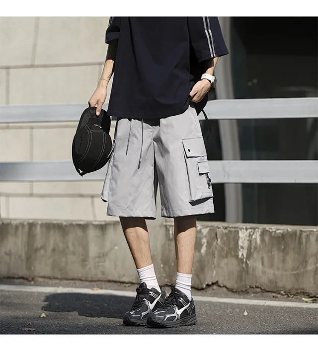 Men's Retro Big Pocket Shorts Detail