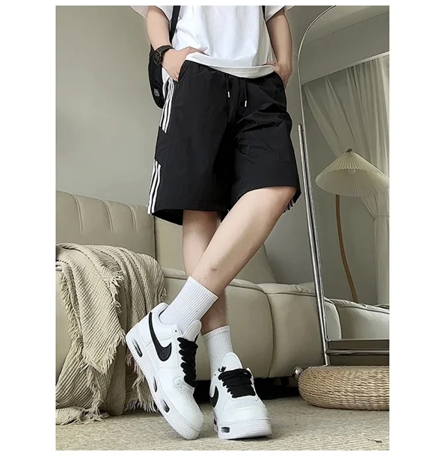 Men's Laser - Perforated Summer Beach Shorts Detail