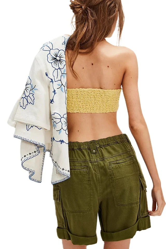 Women's Summer Loose Denim Shorts with Belt Detail