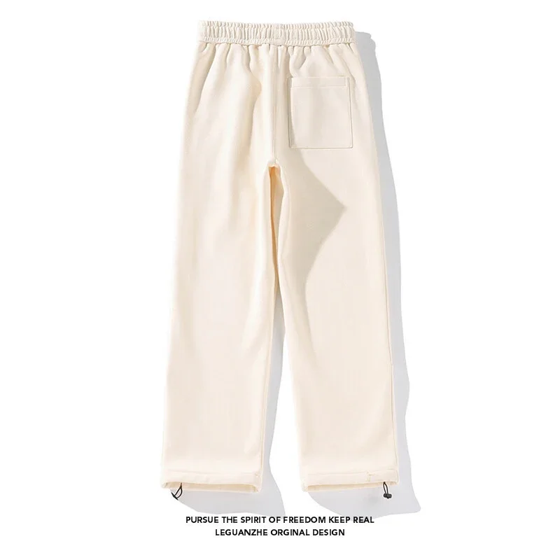 Men's Fleece Wide-leg Pants 2025 Winter