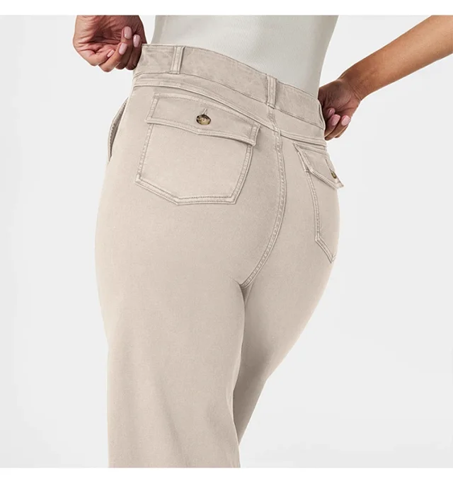 Overseas Sourcing Loose Straight Wide-Leg Jeans Detail