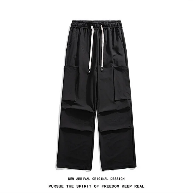 Men's 2025 Summer Ice Silk Straight Pants Detail