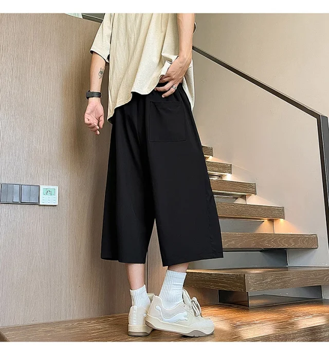 Men's Summer Mesh Pants with Belt Detail