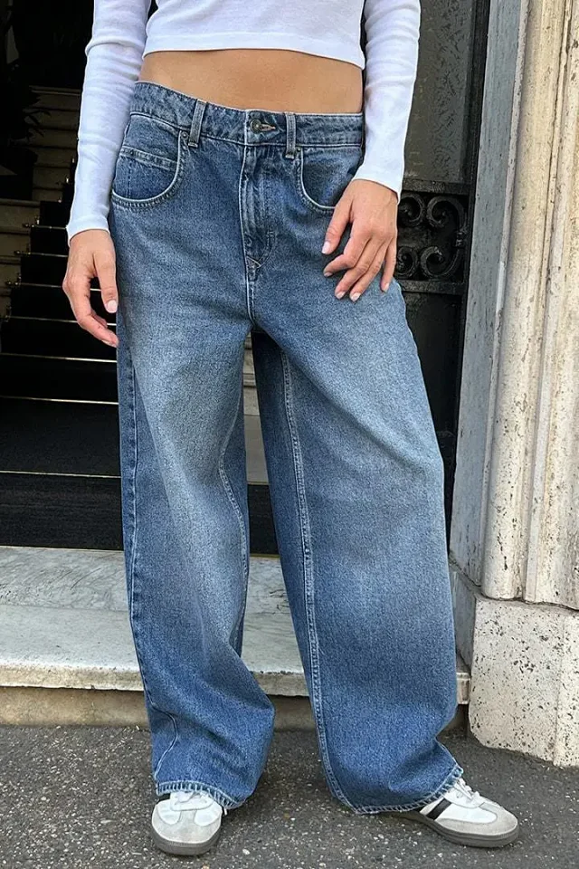 European American New Straight Jeans for Women Detail