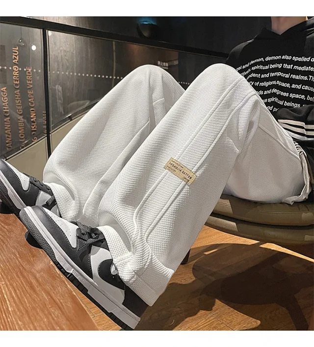 Men's Retro Oversize Wide-Leg Pants Detail
