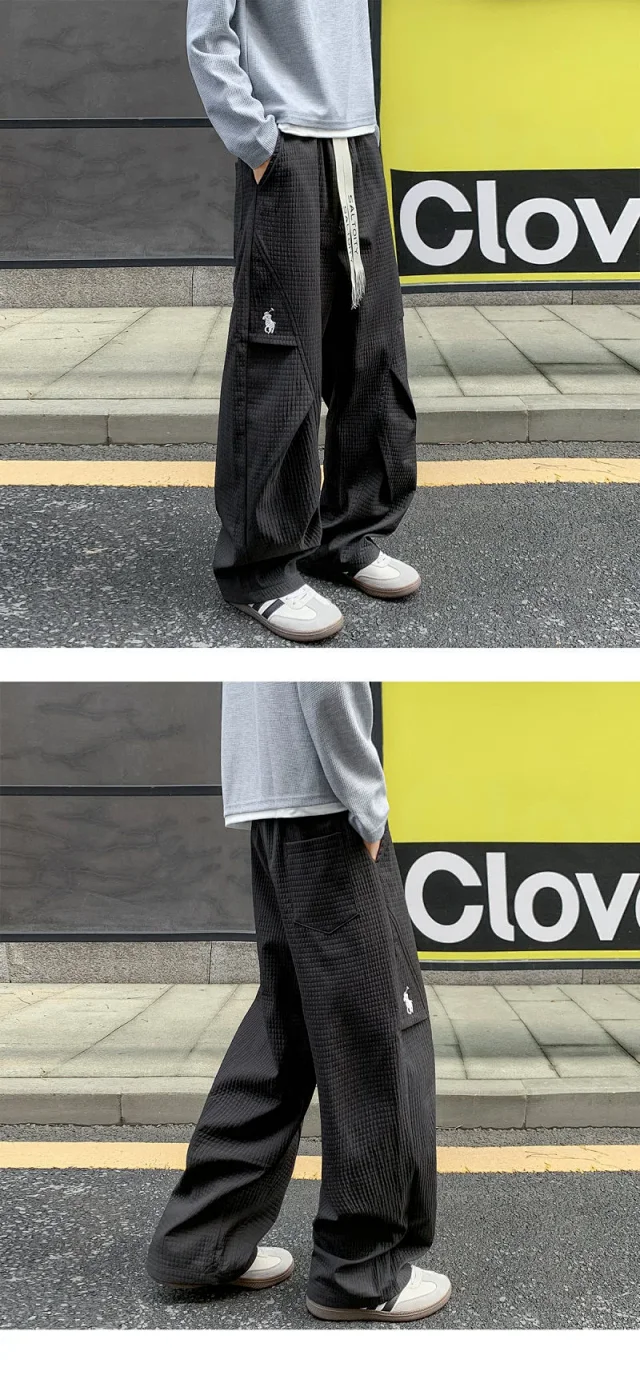 Men's Waterproof Knit Outdoor Pants Detail