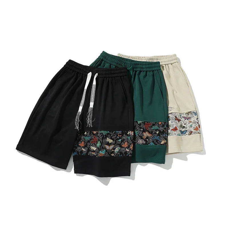 Men's Chinese Style Embroidery Sports Shorts
