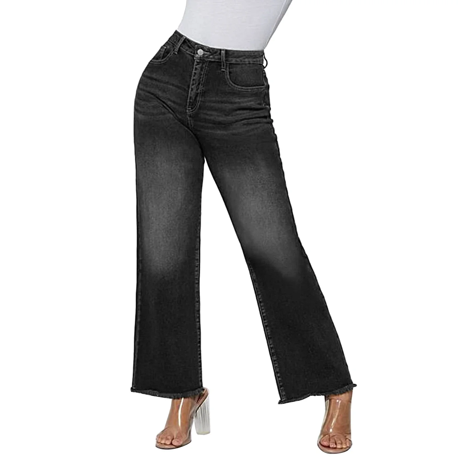 Retro Loose Cat's Whisker Denim 9/10 Pants
