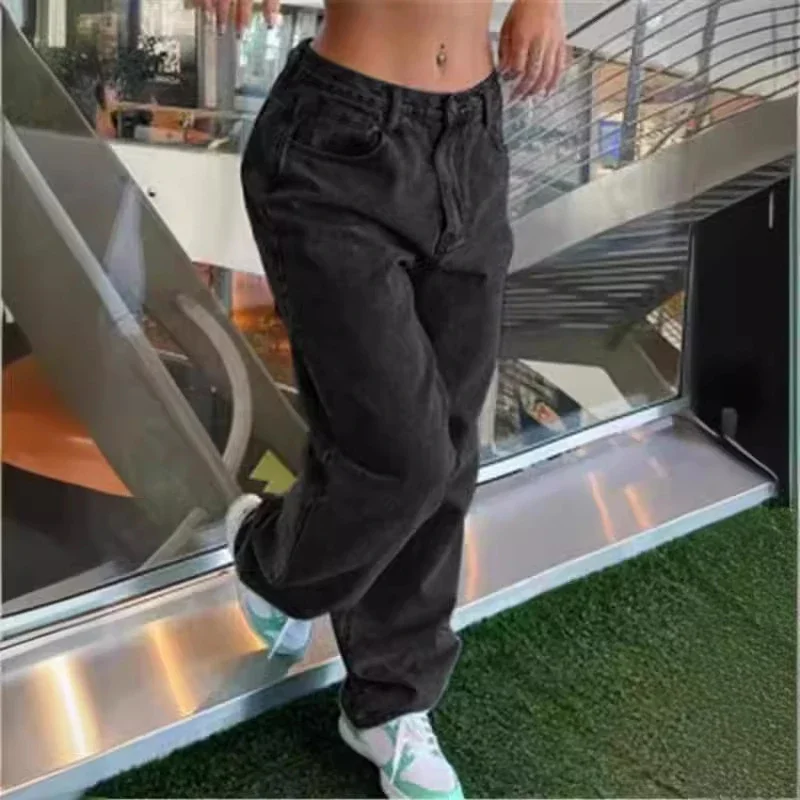 Casual Retro Loose Denim Pants for Women