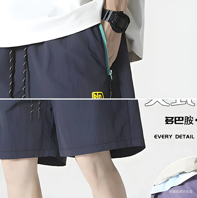 Unisex Summer Cargo Shorts Detail
