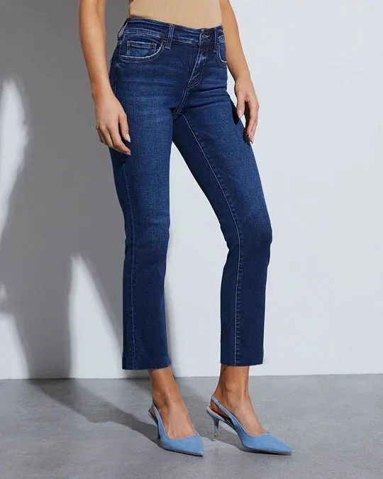 Fashion Retro Women's Slim Stretch Skinny Jeans Detail