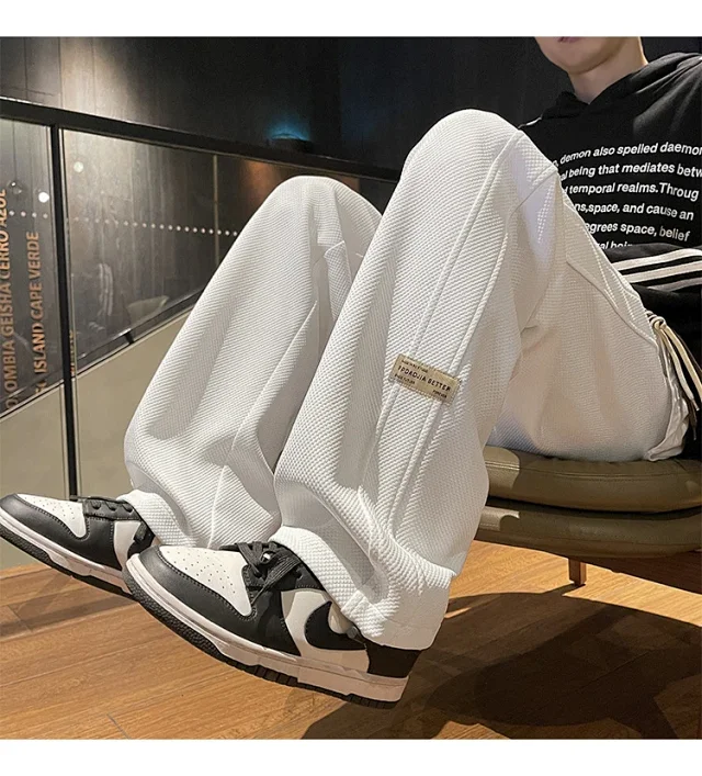 Men's Retro Oversize Wide-Leg Pants Detail