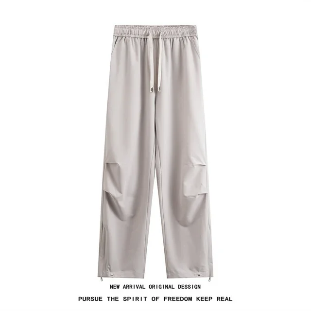 Men's Trendy Retro Micro-flared Street Pants Detail