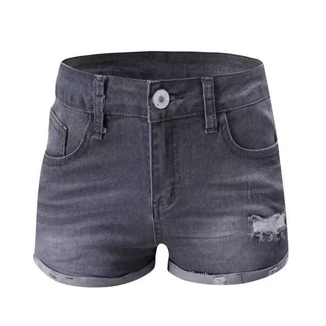 AliExpress Bestseller: Elastic Slim Fit Ripped Fringe Denim Shorts for Women Detail