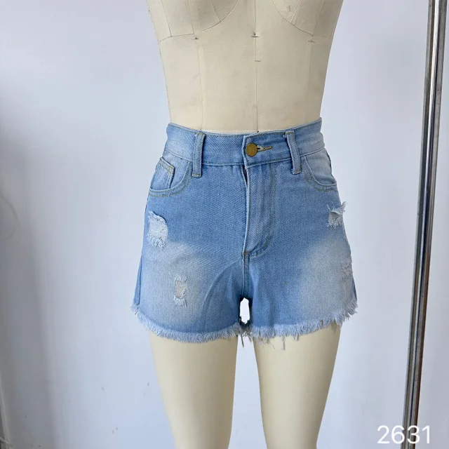 GM2631# Euro-American Summer Denim Shorts Detail