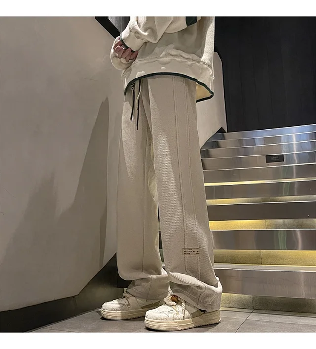 Men's Retro Oversize Wide-Leg Pants Detail