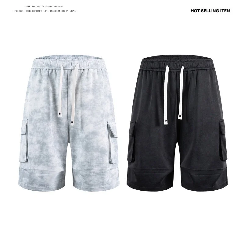 2025 Summer Tie - Dye Cargo Shorts