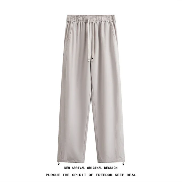 Men's Oversized Pleated Wide-Leg Pants Detail