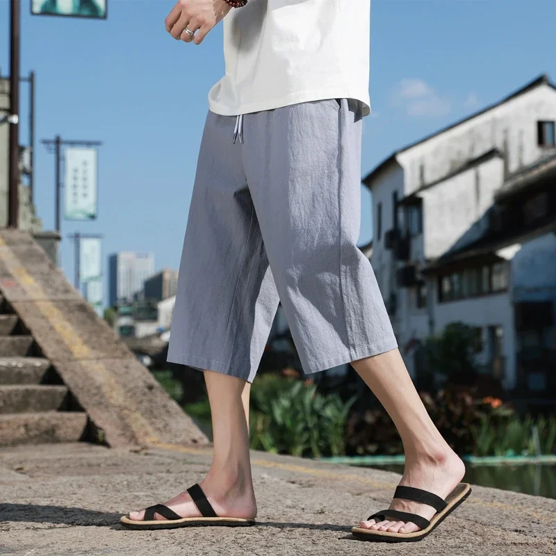 New Chinese Linen Shorts