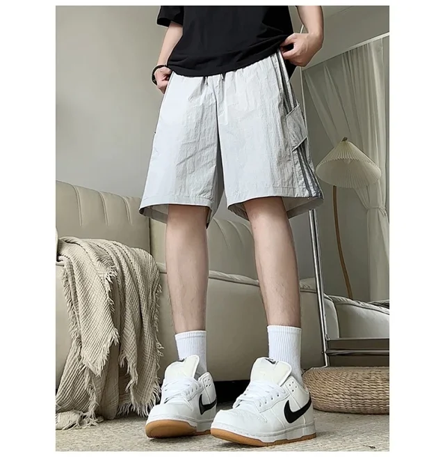 Men's Laser - Perforated Summer Beach Shorts Detail